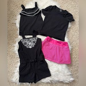 {Gymboree} Top, Romper, Skort Spring / Summer Bundle - Girl's 4